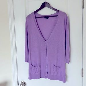 New York & Company Lavender Boyfriend Sweater